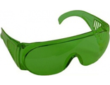 Очки STAYER &quot;STANDARD&quot; защитные, поликарбонатная монолинза с боковой вентиляцией, зеленые