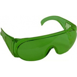 Очки STAYER &quot;STANDARD&quot; защитные, поликарбонатная монолинза с боковой вентиляцией, зеленые