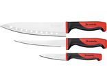 Набор ножей поварских &quot;SILVER TEFLON&quot;, тефл. покр., 200 мм , 160 мм, 80 мм, 3 шт. MATRIX KITCHEN